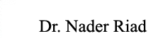 Dr. Nadr Riad